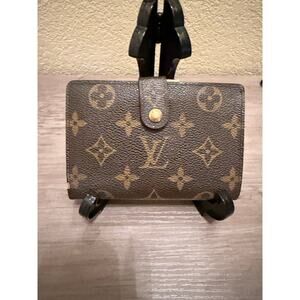 Louis Vuitton Vintage Monogram Kisslock Wallet Made in USA Authentic w/ COA